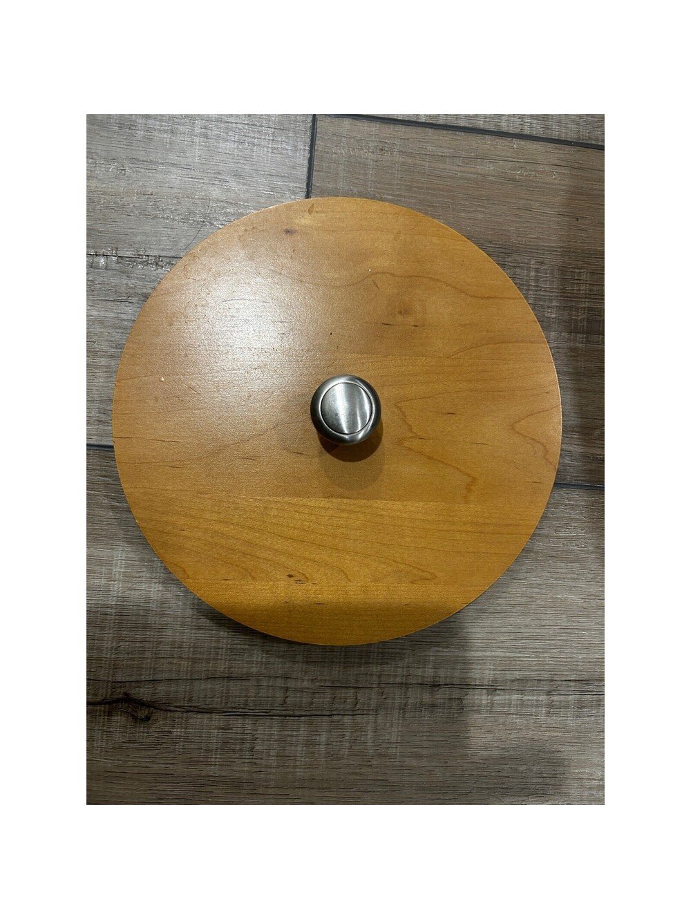 Longaberger LARGE L Canister Basket Lid Woodcrafts maple